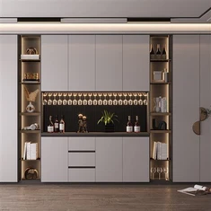 Melamín borðstofuskápar